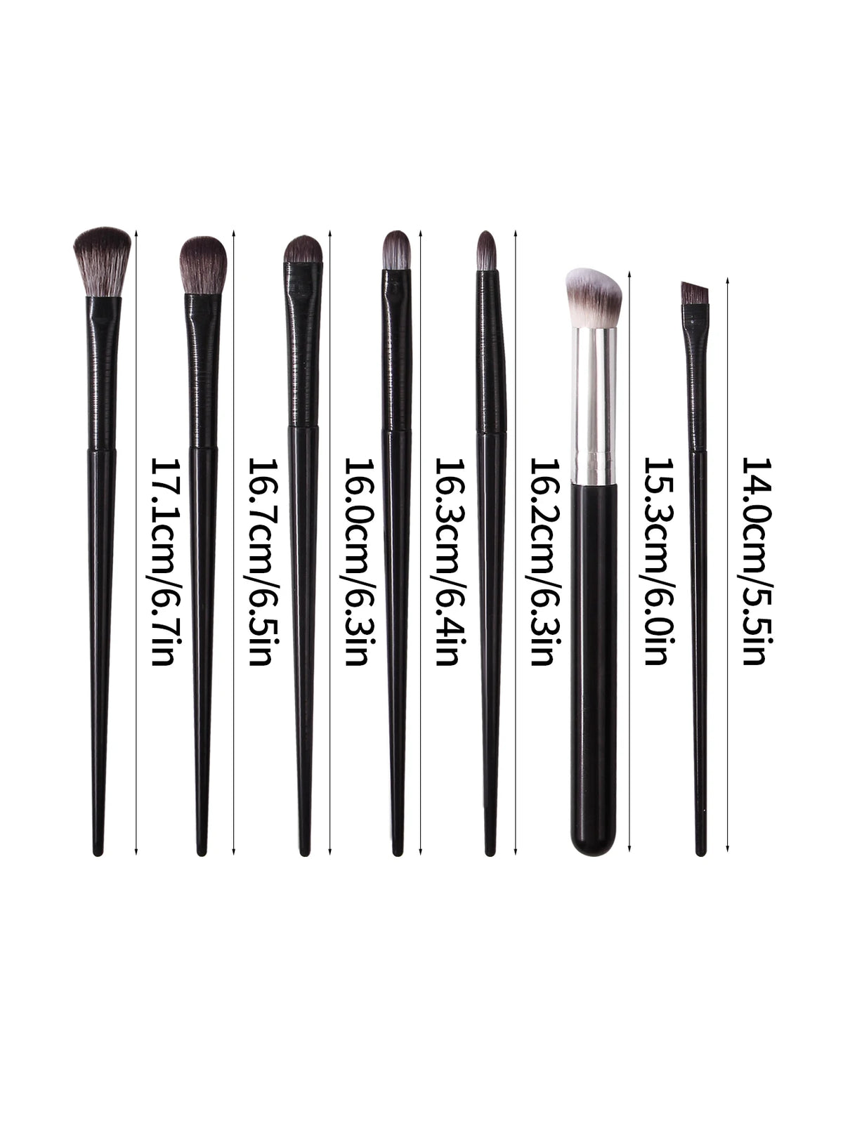 7PCS Makeup Brush Set: Eyeshadow Brush, Eyeliner Brush, Concealer Brush, Multi-Functional Facial Makeup Brush Tools Vue