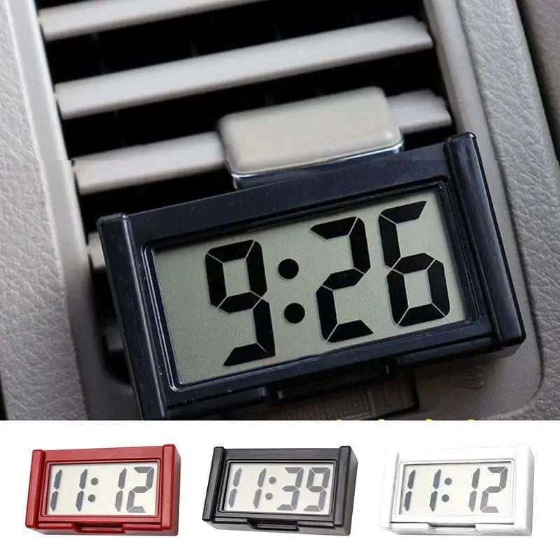Mini Digital Clock for Car Dashboard – Large Screen Self-Adhesive Digital Car Clock Vue