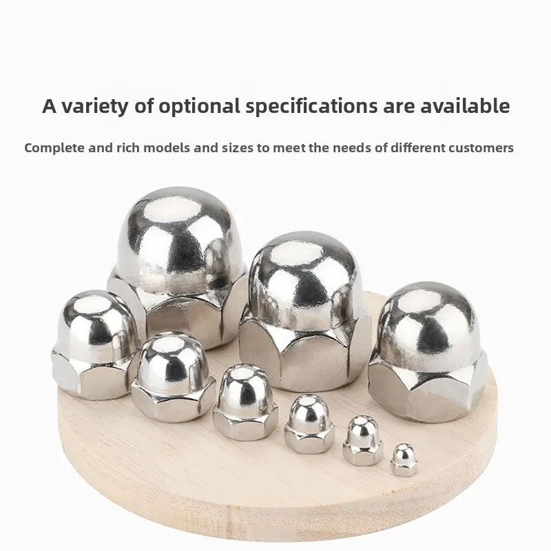 304 Stainless Steel Acorn Nuts Domed Cap Nuts for Furniture Automotive Decorative Use M3 M4 M5 M6 M8 M10 M12 Vue