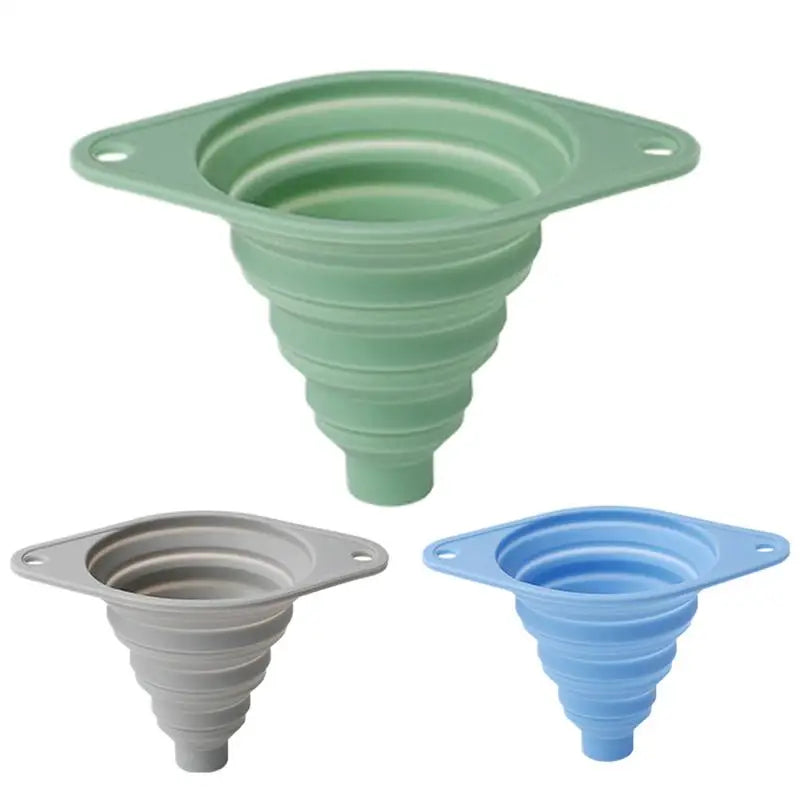 Foldable Silicone Funnel for Kitchen, Oil & Fuel Pouring Silicone Kitchen Funnel Vue