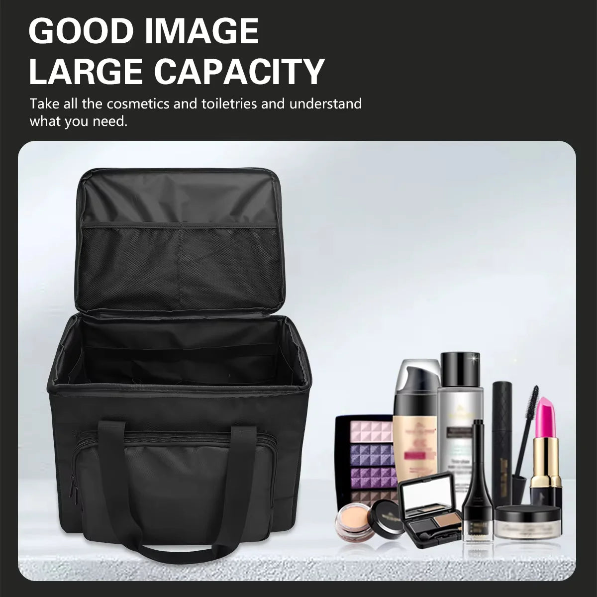 Salon Barber Fold Bag Large Capacity Scissor Tools Storage Hairdressing Cosmetic Organizer Grooming Travel Bags Makeup Case Vue