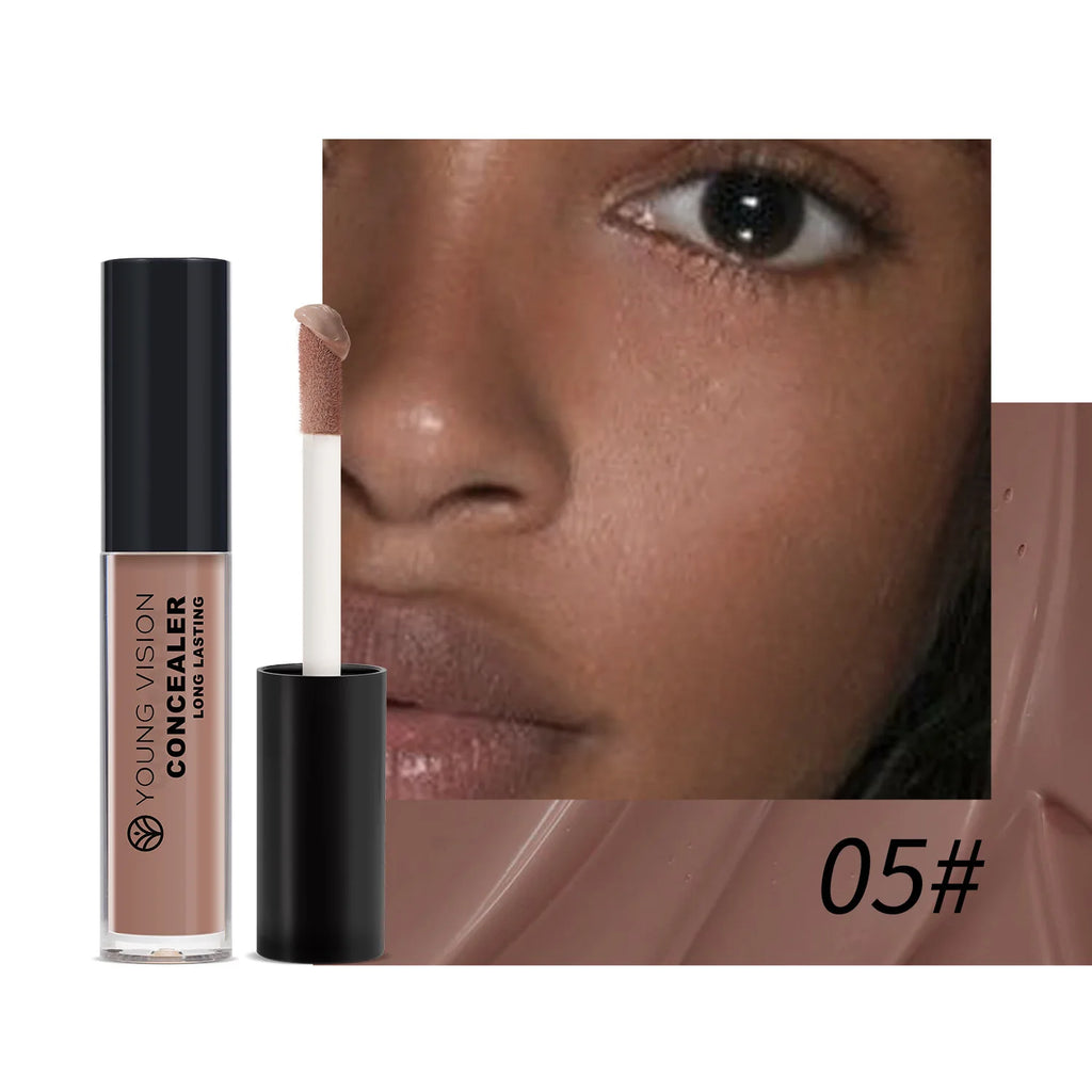 1Pc Liquid Concealer Matte High Coverage Oil Control Cover Acne Dark Circles Foundation Modify Face Waterproof Cosmetics Vue 05 5ml