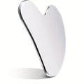1pc Stainless Steel Gua Sha Facial Tools Guasha for Face Metal Gua Sha Tighten Skin Massage Guasha Beauty Tool for Body Eyes Nec Vue silvery 1pc