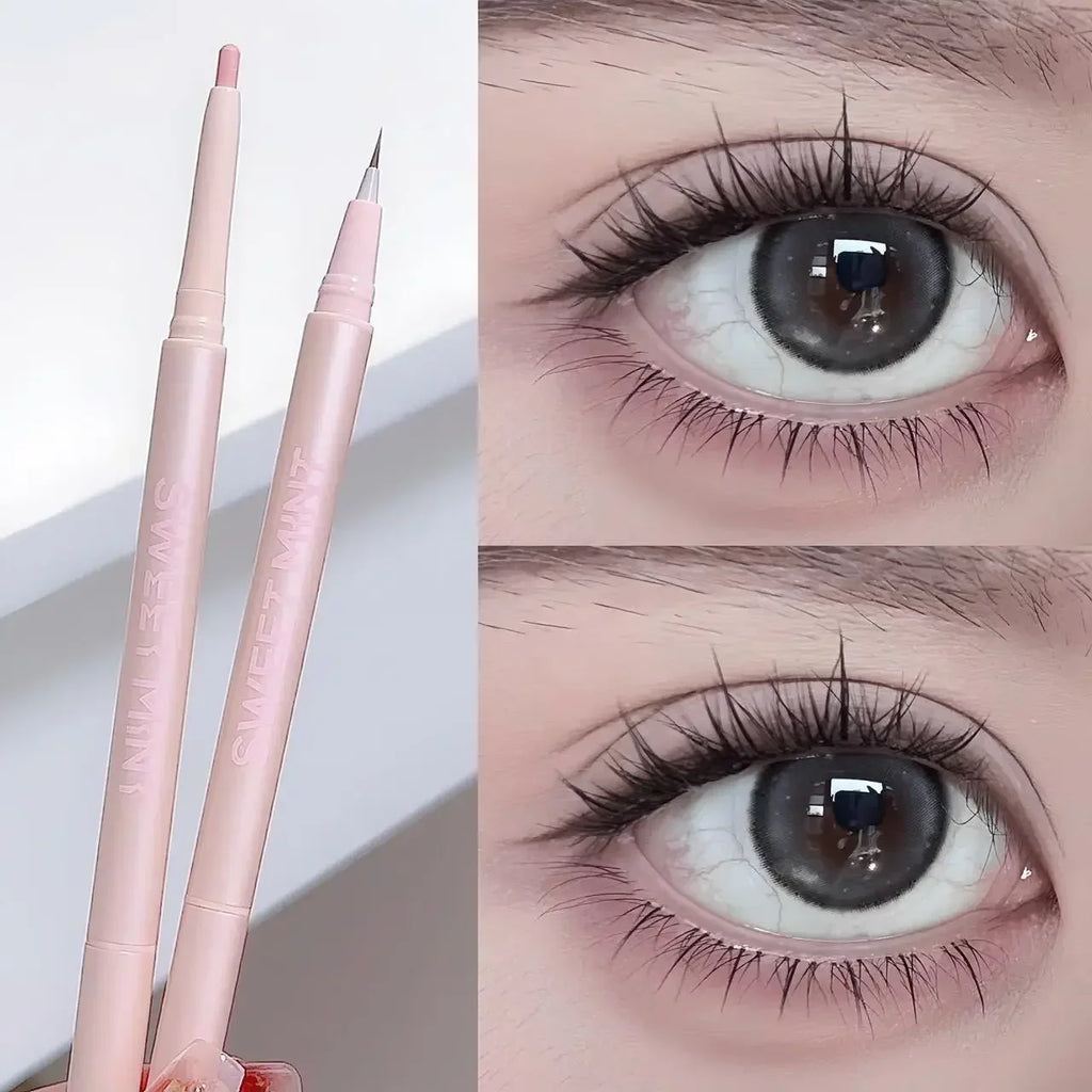 Double-ended Lying Silkworm Pencil Natural Non-smudge 2-in-1 Highlighting Eyeshadow Pen Waterproof Liquid Lower Eyelid Liner Pen Vue 02