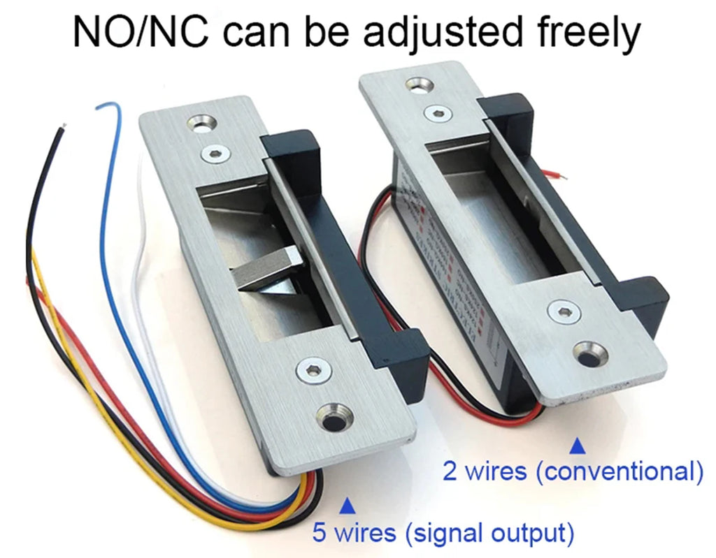 ANSI Original DC12V Stainless Steel Sturdiness Narrow Frame Fail Secure Standard Electric Strike Lock Electronic Door Lock Vue