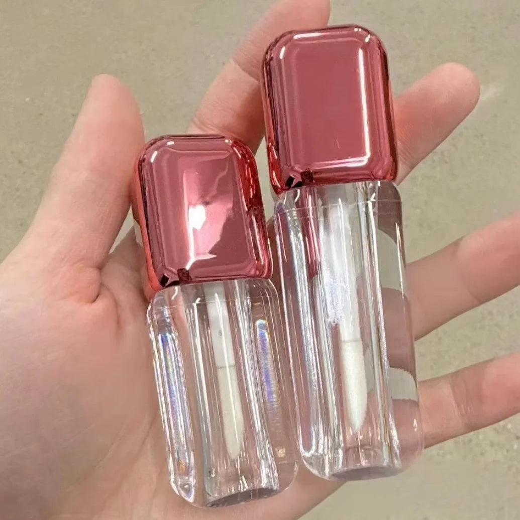 7ml Lip Gloss Tube Unique Cosmetic Lipgloss Container Empty Lip Oil Package with Applicator Private Label Wholesale Vue