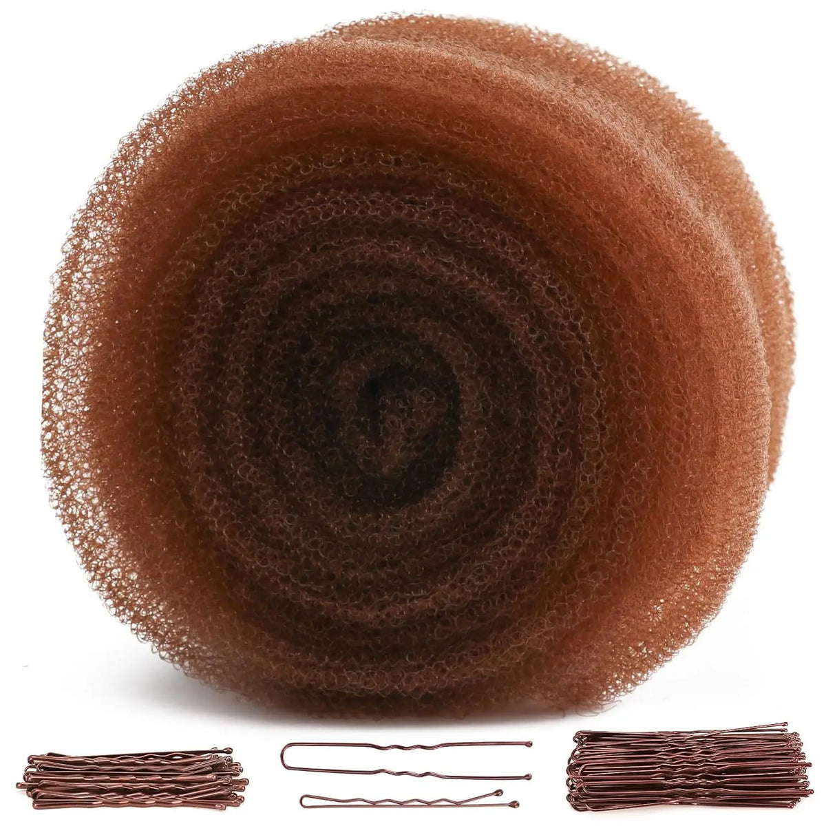 Incremental Hair Volume Sponge Invisible Volume Enhancer Hair Styling Sponge with U Shape Hair Clip Soft Foam Padding Tool Vue lightcoffee
