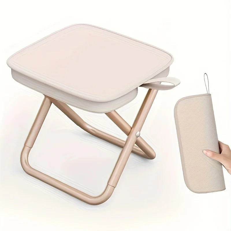 Portable Folding Stool Outdoor Camping Fishing Small Adjustable Zipper