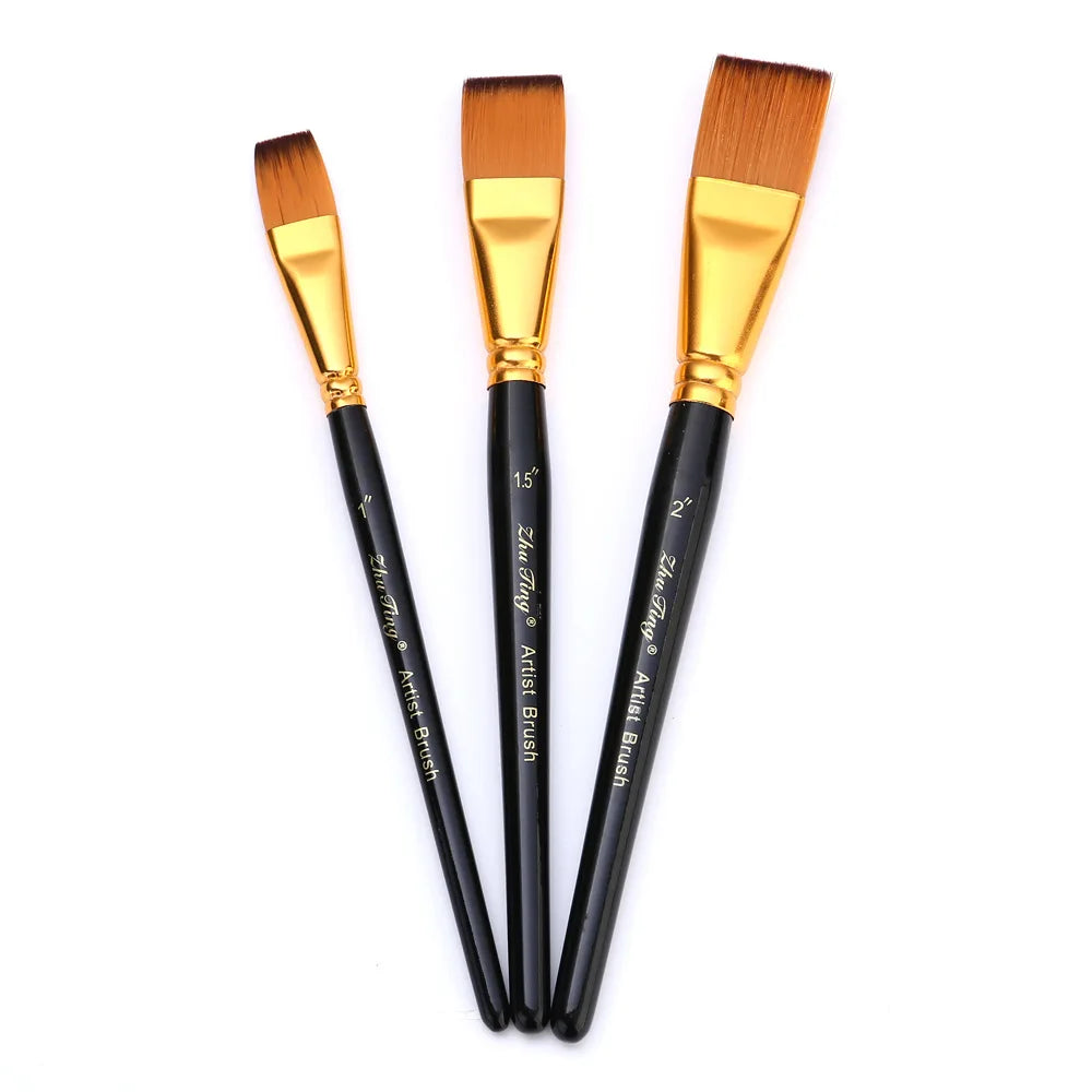 Professional Face Body Art Brush Nylon Artist Brush for Painting Acrylic Oil Watercolor Gouache Vue ZT-HB129C China Mainland