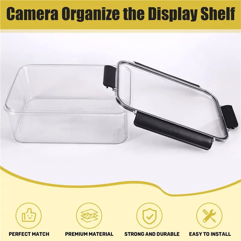 Hot-Camera Dry Box For DSLR Lens Flash Clear Protective Case Multifunctional Dustproof Sealing Drying Storage Box L Vue