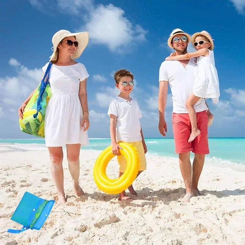 vvocci For Towels Women Cosmetic Makeup Bag Kids Bath ToysbabySand Away Protable Mesh Storage Bags Swimming Large Beach Bag Vue