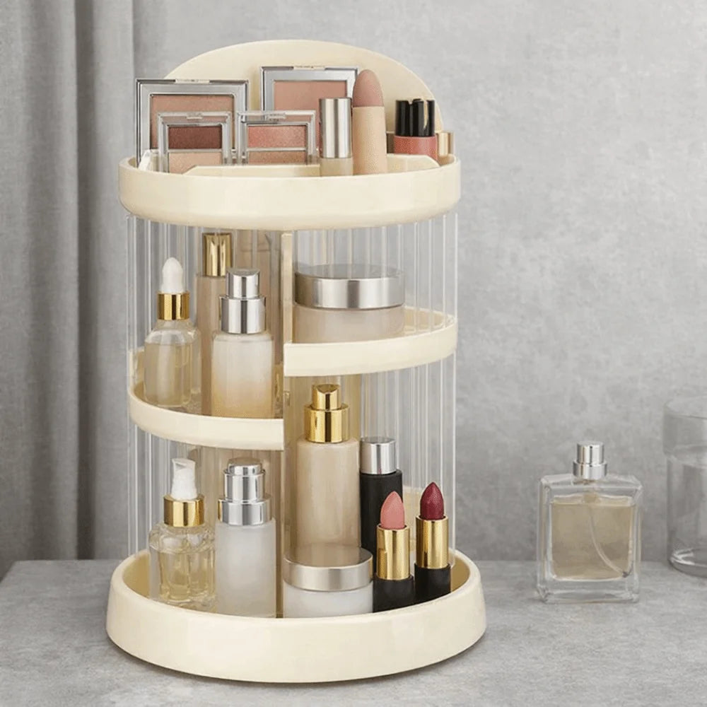 Large Capacity Multi-layer Storage Rack Space Saving Plastic Cosmetic Organizer Transparent Bathroom Storage Tray Vue