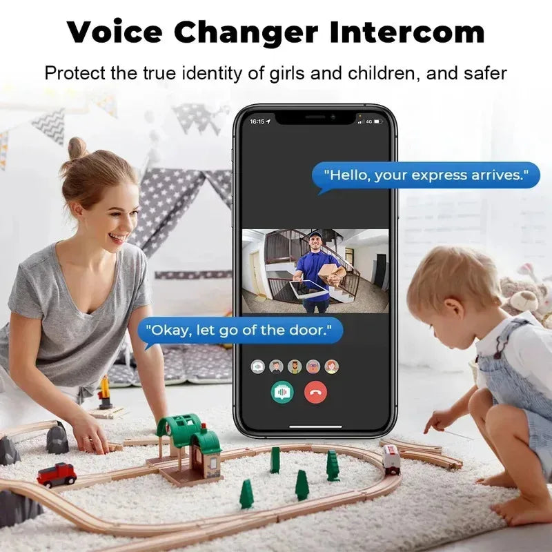 Mini WiFi Video Doorbell – Night Vision & Two-Way Intercom WiFi Video Doorbell Vue