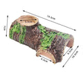 Natural Bark Style Reptile Hideaway Cave Resin Shelter For Lizard Snake Amphibian Hiding Shedding Terrarium Landscape Ornament Vue Default Title