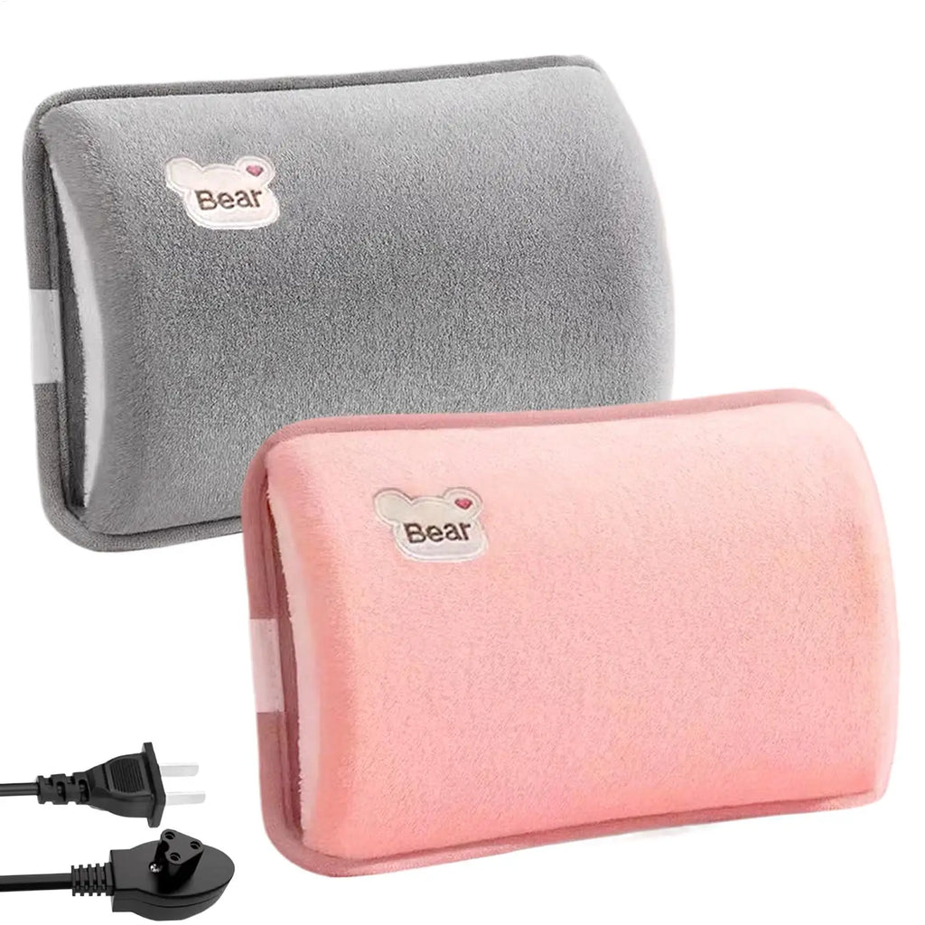 Hot Water Bottle Leak-Proof Rechargeable Hand Warmer Hot Water Bag with Soft Cover for Winter Cold Weather Period Cramps Muscles Vue