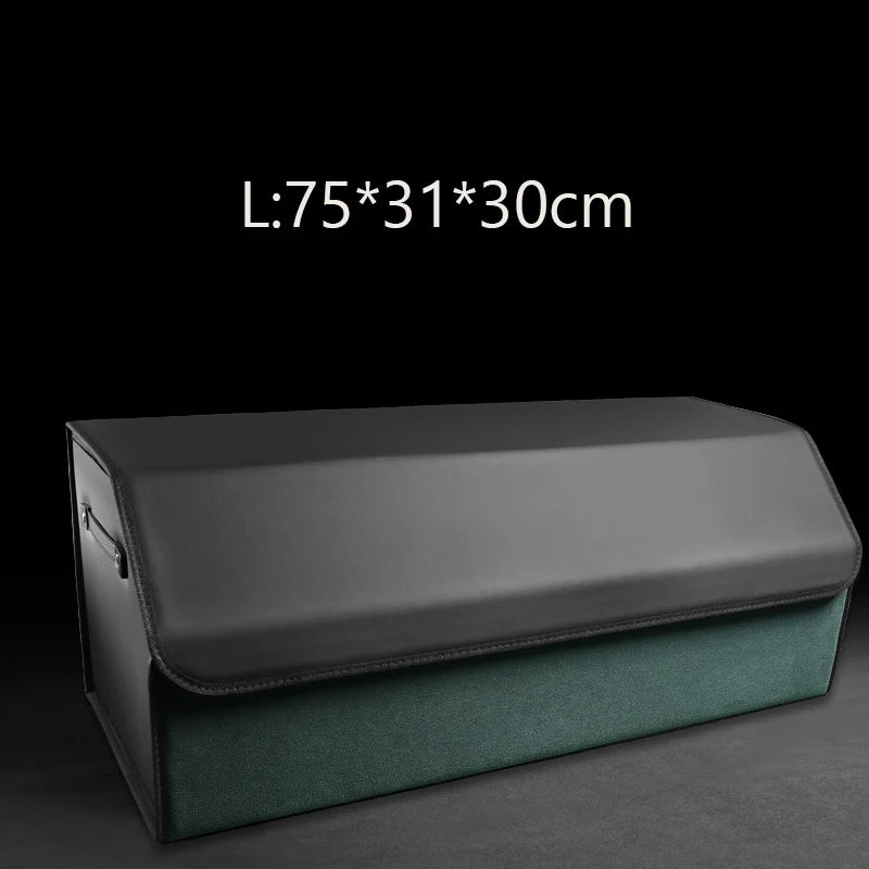 Custom Fit Collapsible Car Trunk Storage Box For KIA Sportage R GT Stinger Sorento Ceed Cerato Forte Niro Soul Sonata Auto Parts Vue L Green -KIA