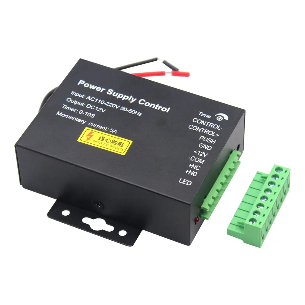 Access Control Power Supply DC 12V 5A High End Electronic Door RFID Power Control Supplier Adapter Covertor System AC 100~240V Vue