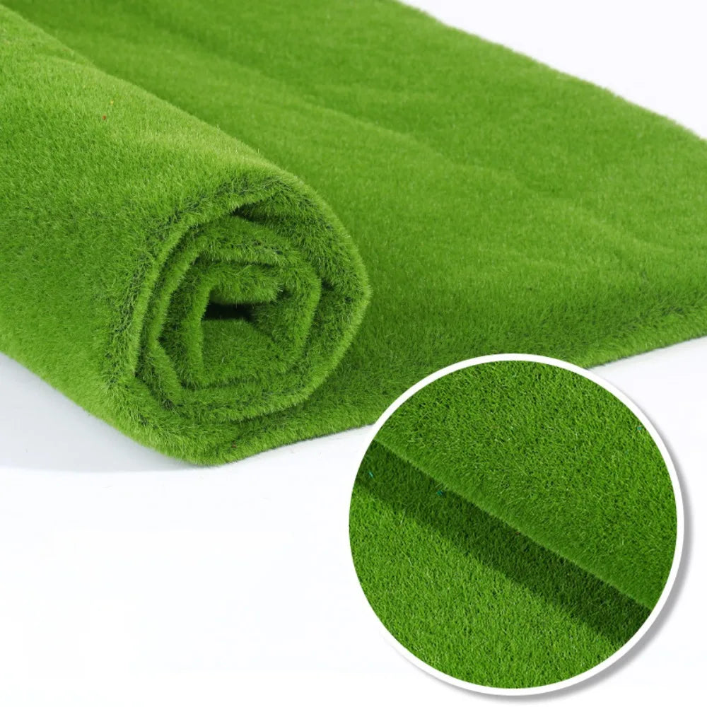 DIY Fake Moss Grass Turf Durable Eternal Life Simulation Moss Sheet Green Lifelike Artificial Moss Carpet Floral Arrangements Vue Flat