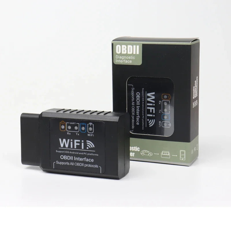 ELM327 WiFi OBD2 Code Reader & Scanner (V1.5) – Car Diagnostic Tool & Vehicle Fault Detector (Works with Android / iOS / PC) Vue B- Wifi