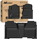 Nilight Floor Mats for Chevy Silverado GMC Sierra 1500 Crew Cab 2014-2018, Chevrolet Silverado Sierra 2500HD 3500HD 2015 2016 2017 2018 2019 All Weather Custom Fit Heavy Duty Floor Liners Vue United States black