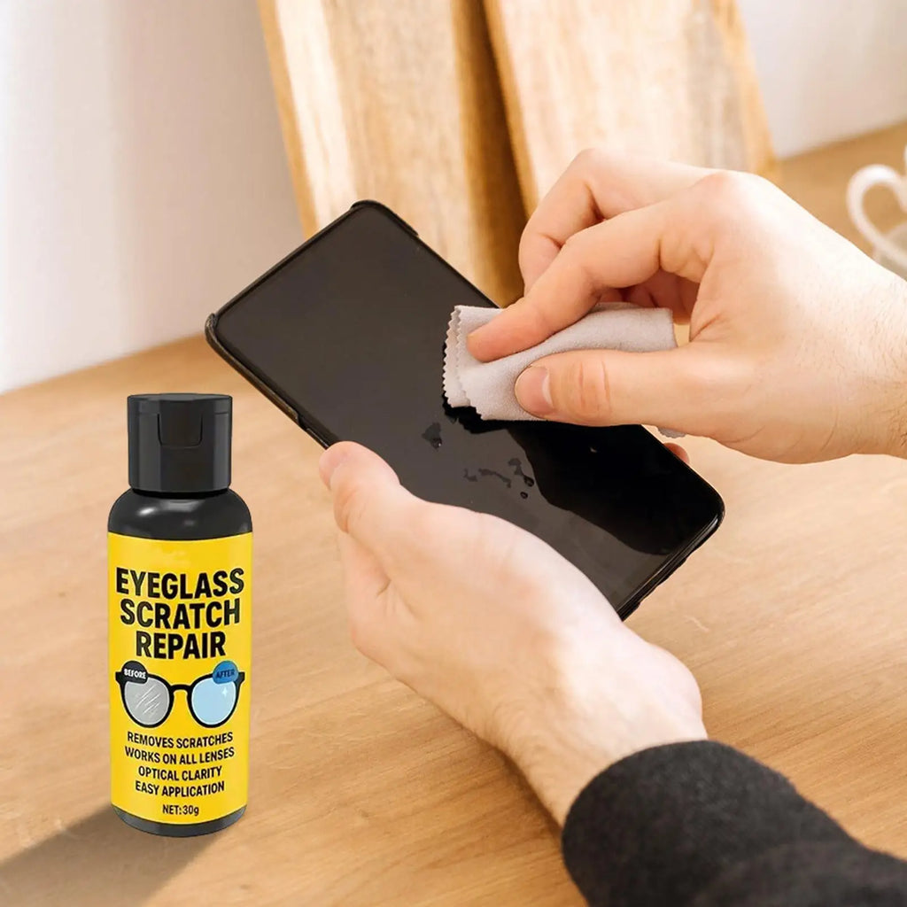 30g Glasses Scratch Remover Anti Fog Sunglasses Cleaner Glasses Polishing Scratch Remover for Camera Car Mirror Windshield Stove Vue