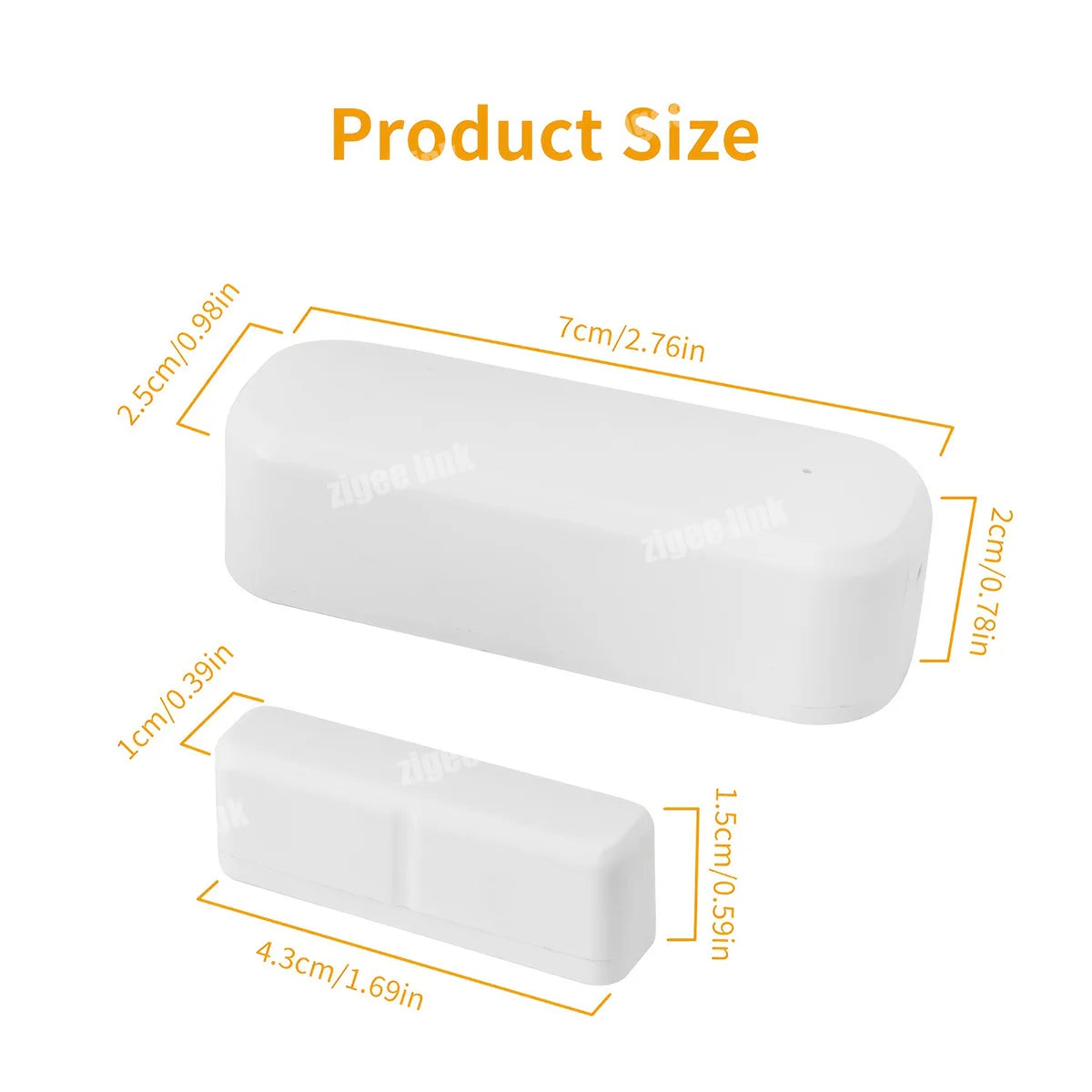 Tuya Zigbee 3.0 Smart Door Sensor Window Magnetic Sensor Wireless Door Alarm Detector Smart Home Security System Vue