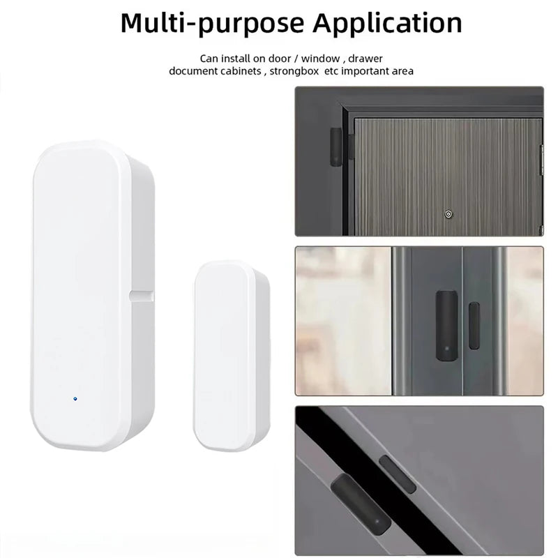 Tuya Smart Door Sensor WiFi Smart Home Door Open/Closed Detectors Window Sensor Smart Life Works With Google Home Alexa Vue