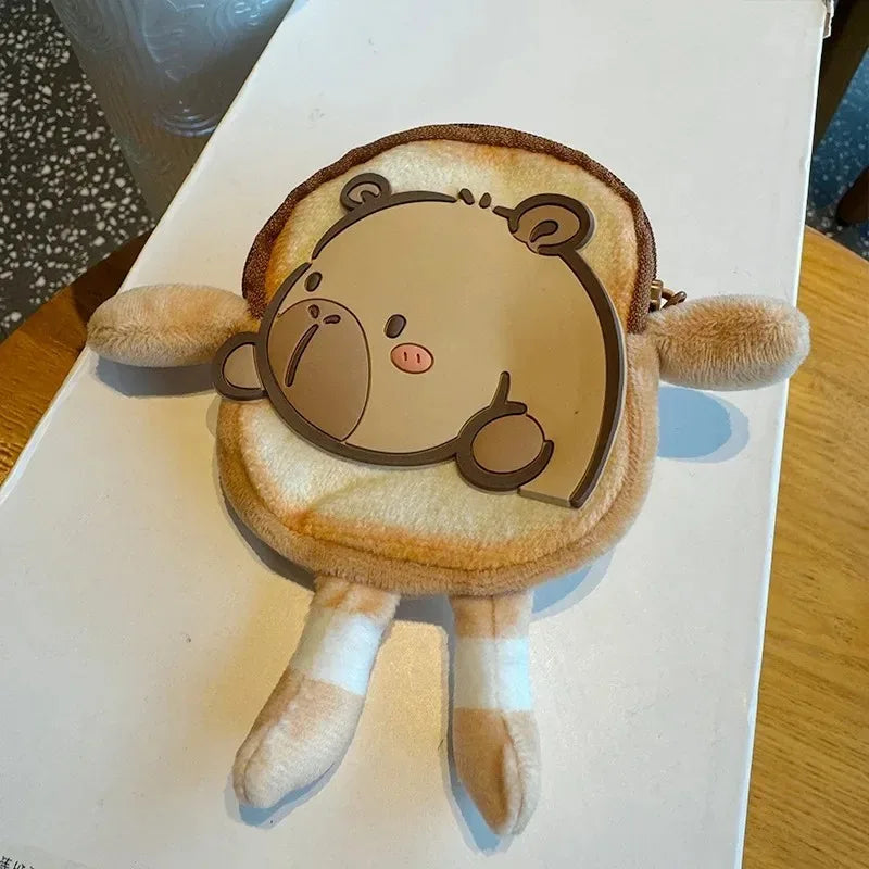 1-10PCS Cute Capybara Student Coin Storage Bag Girls Headphone Data Line Bag Children's Birthday Holiday Gift Photo Props Vue