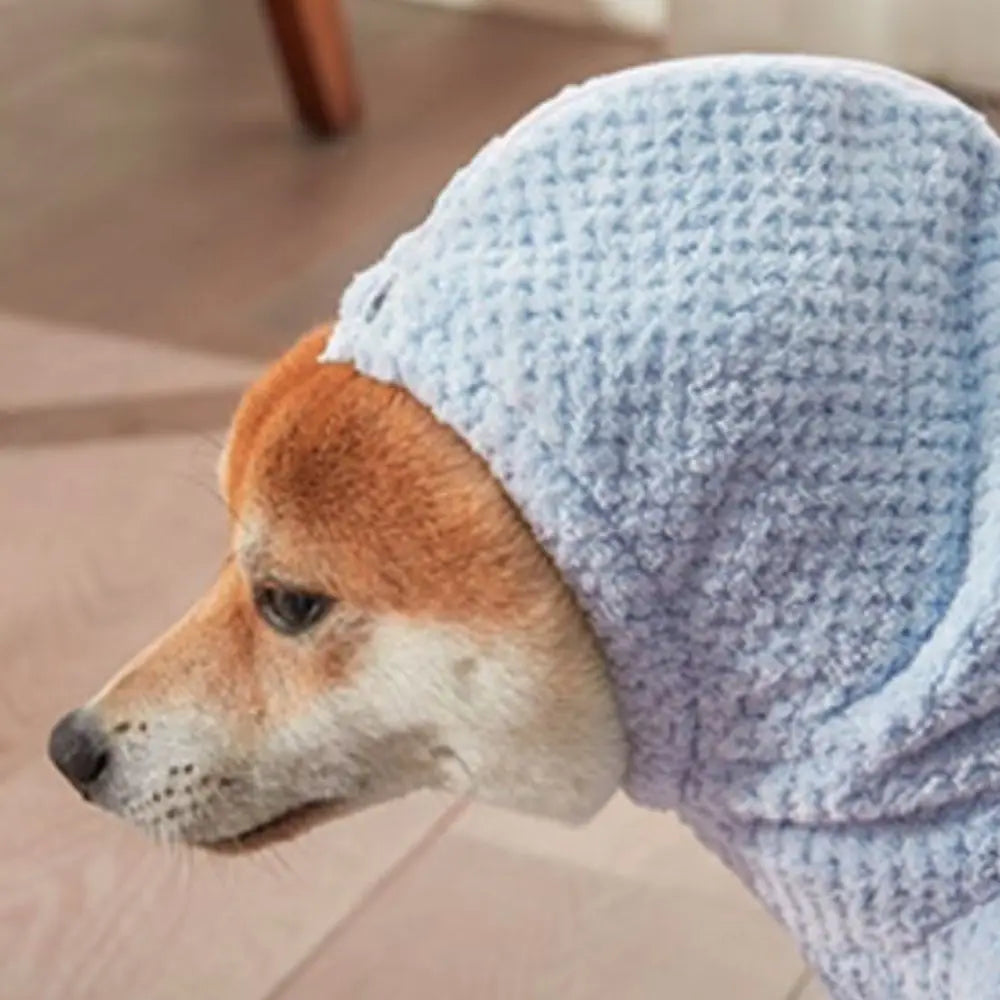 Practical Absorbent Pet Bathing Clothes Quick-Dry Full-Coverage Dog Drying Coat Thickened Soft Pet Bath Towel for Puppy Cat Vue