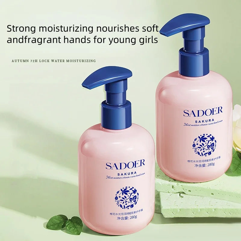 Vitamin E Moisturizing Hand Cream, Containing Sodium Hyaluronate, Centella Asiatica, and Other Skin-Friendly Extracts, Has a Silky and Soft Texture, Is Refreshing and Non-Sticky, and Nourishes and Softens Your Hand Skin, Pamp Vue
