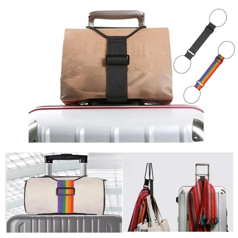 1pcs Adjustable Elastic Luggage Fixed Straps Backpacks, Travel Bags Bundling Straps, Backpacks Bundling Strap Vue