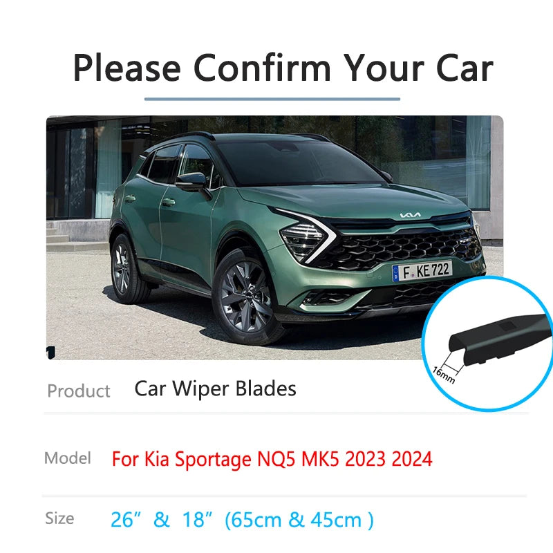 Kia Sportage NQ5 MK5 2023-2024 Premium Beam Wiper Blades Wiper Blades Vue