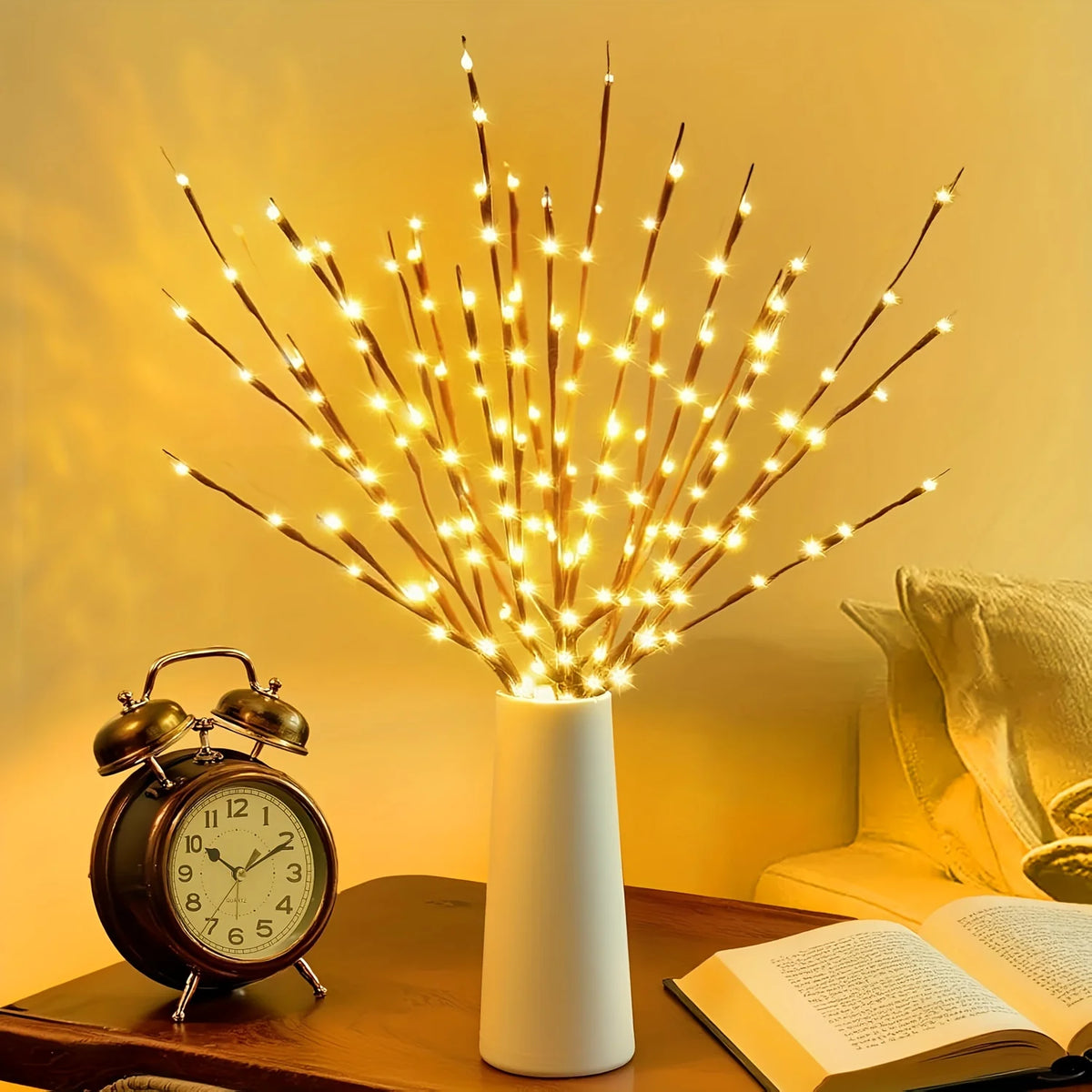1Pcs LED Tree Branch Light Battery Powered Operated Bendable Twig Branch Lights for Party Coffee Store Festivals Home Decoration Vue