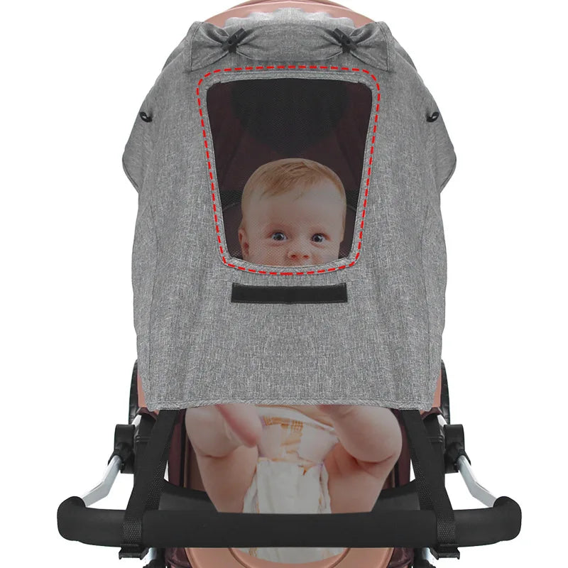 vvocci Baby Stroller Accessories UV Protection Sunshade Carriage Universal Canopy Cover for Prams Infants Car Seat Sun Visor Vue