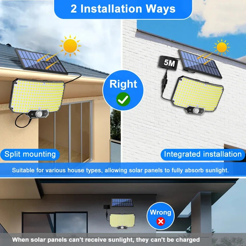234 LED Solar Security Light | Motion Sensor | IP65 Outdoor Solar Security Light Vue