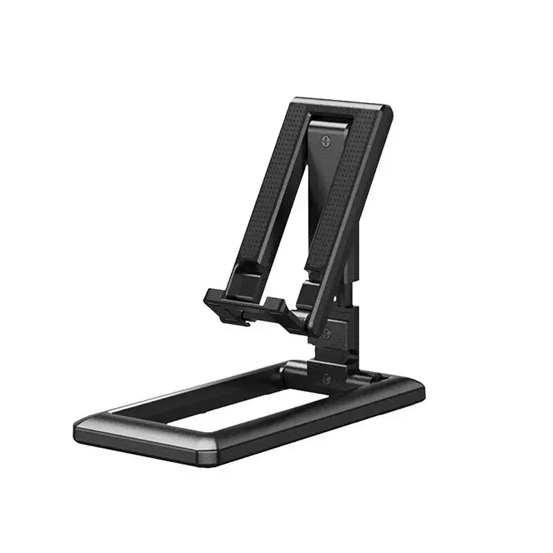 Adjustable Foldable Desktop Phone Stand for iPad iPhone Samsung - Tablet Holder Desk Bracket for Smartphones And Tablets Vue T2 Black