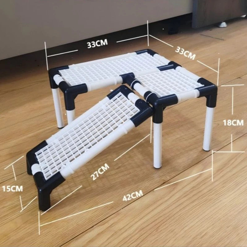 Turtle Basking Platform Resting Ramp Turtles Terrarium Drying Platform Aquatic Turtles Climbing Rack Water Turtle Rest Area Vue 33X33X18CM