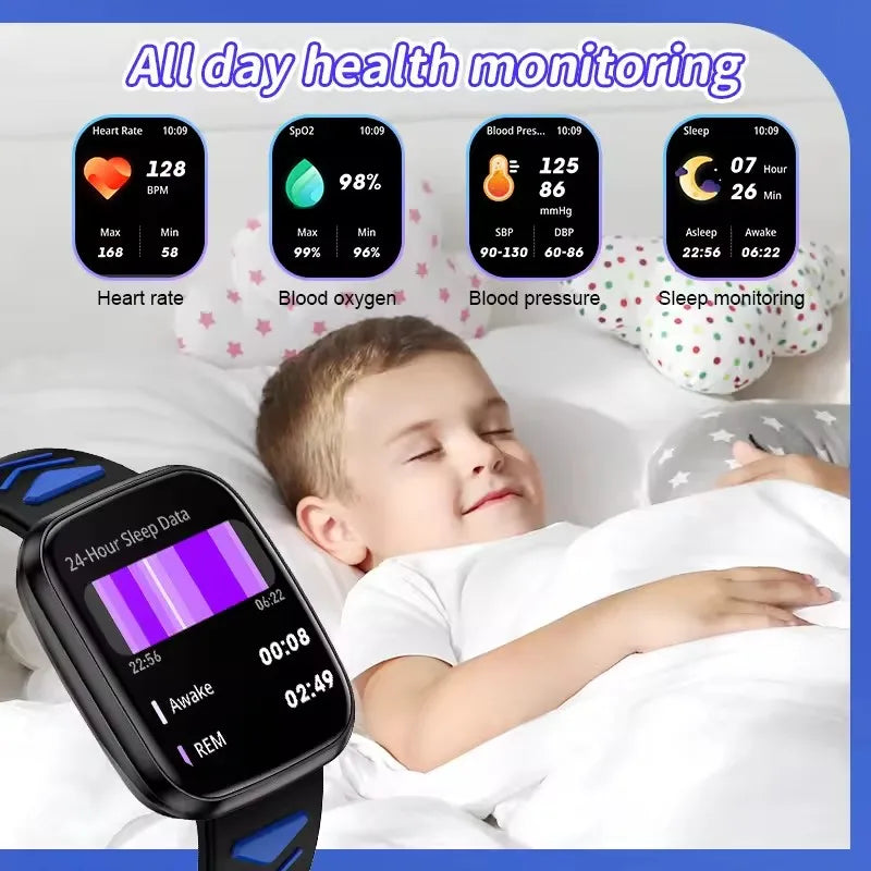 Children Boys Girls Present Smart Watch Ftiness Tracker Bluetooth Call Smart Watch Men Women Kids Watch Pedometer Waterproof Vue