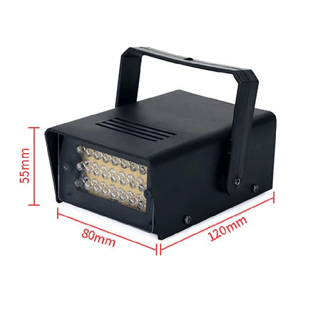 LED Strobe Light Stage Flash White Lighting Remote Control Strobe Lights Gift Adjustable Speed Party Light DJ Disco Stage Decor Vue