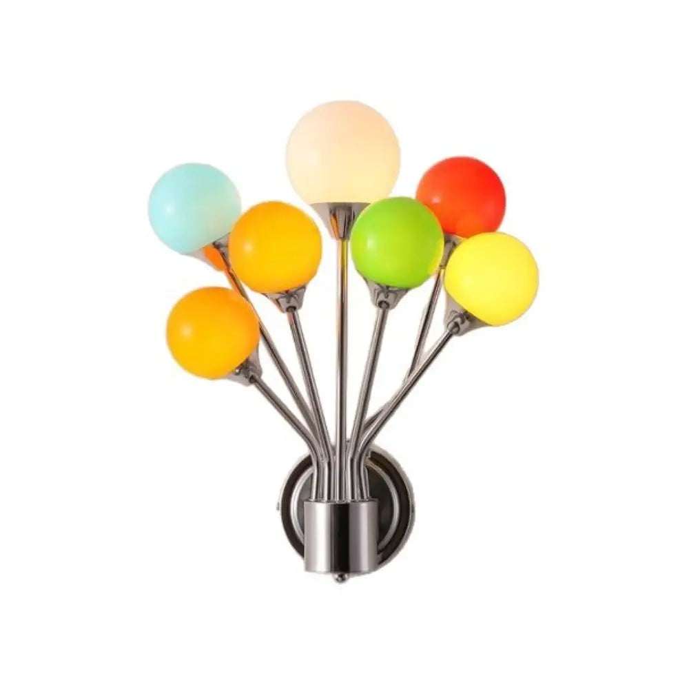 Glass Rainbow Balloon Wall Lamp Ambient Light Creative Design Decorative Wall Mounted Wall Mounted Art Decorative Vue