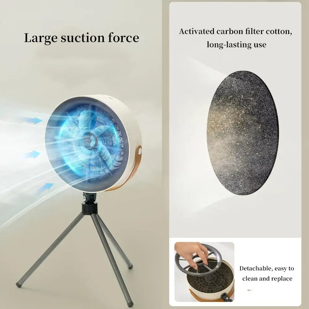 Portable USB Mini Range Hood Large Suction Desktop Exhaust Fan Small Kitchen Cooker Hood Extractor For Home Barbecue Cooking Vue
