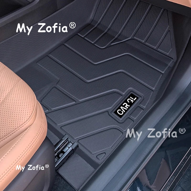 Custom Fit For BYD Han L DM EV 2025 2026 Car Interior Car Floor Mat Waterproof TPE Car Mat Waterproof Foot Liner Accessories Vue