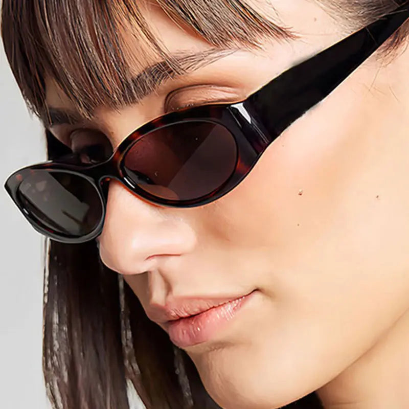 Retro Oval Sunglasses Unisex Vintage Small Frame UV400 Fashion Sunglasses Vue