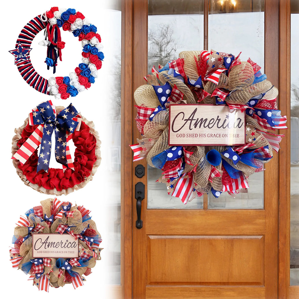 Patriotic Wreath – 4th of July & Memorial Day Décor Patriotic Wreath Vue