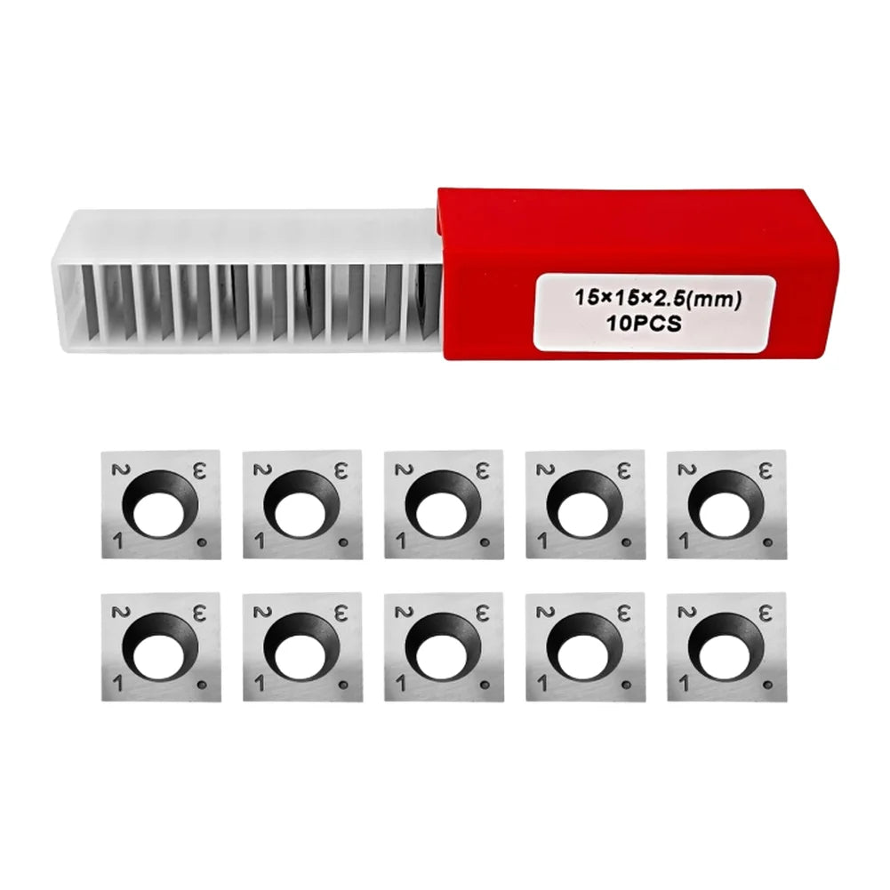 10-Pack Square Carbide Inserts for Router Bits & CNC Planer Tools Carbide Insert Cutters Vue 10 pcs China Mainland