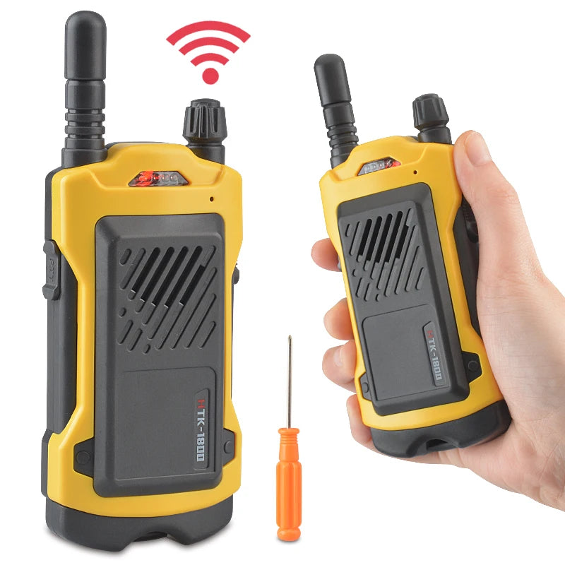 Walkie Talkies for Children, 2Pcs Mini Model Interphone for Kids Long Range Outdoor Hiking Camping 3-12 Years Old Toys Vue YELLOW