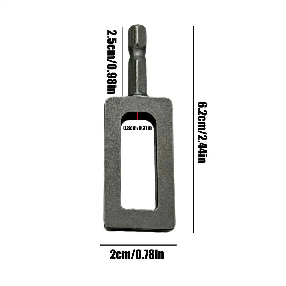 No.9/No.11 Drill Mounted Wire Twisting Tool Heavy Duty Cable Wrap Bit Portable Fence Binding Tool Durable Wire Fastening Tool Vue No.11