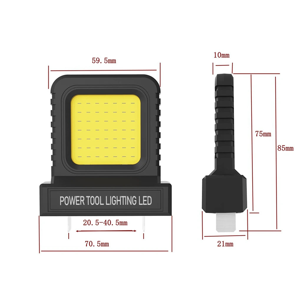 14W LED Camping Lantern Mini Pocket Work Light Inspection For 21V Battery Power Tool Accessory Lithium Battery Work Lamp Lights Vue