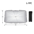 1-4PCS Car Windshield Sun Shade Umbrella Foldable Heat Protection for Front Windshield Car Auto SUV Truck Portable Sun Block Vue Silver-L-1PC