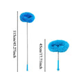 High Ceiling Fan Duster Kit W/Extension Pole, Long Reach Cleaning Tool Washable Microfiber Blade Cleaner for Home Bedroom Office Vue A